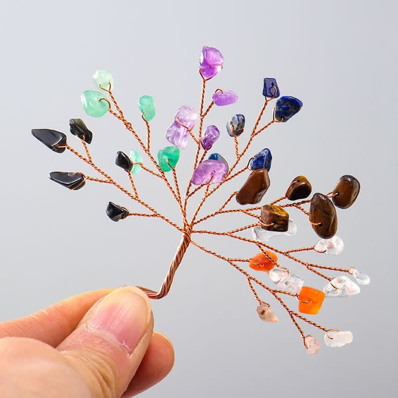 Olivenorma Chakra Crystal Lucky Tree Decoration