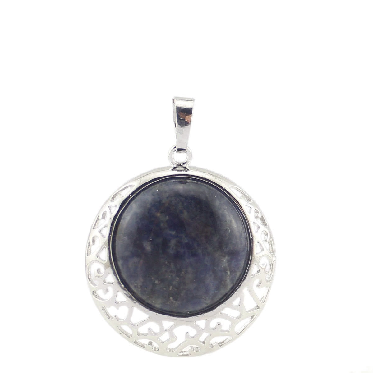 Olivenorma Round Crystal Genuine Stone Adjustable Necklace