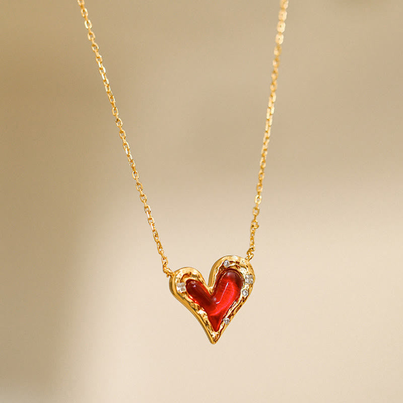 Olivenorma "Preference"-Creative Irregular Heart Necklace