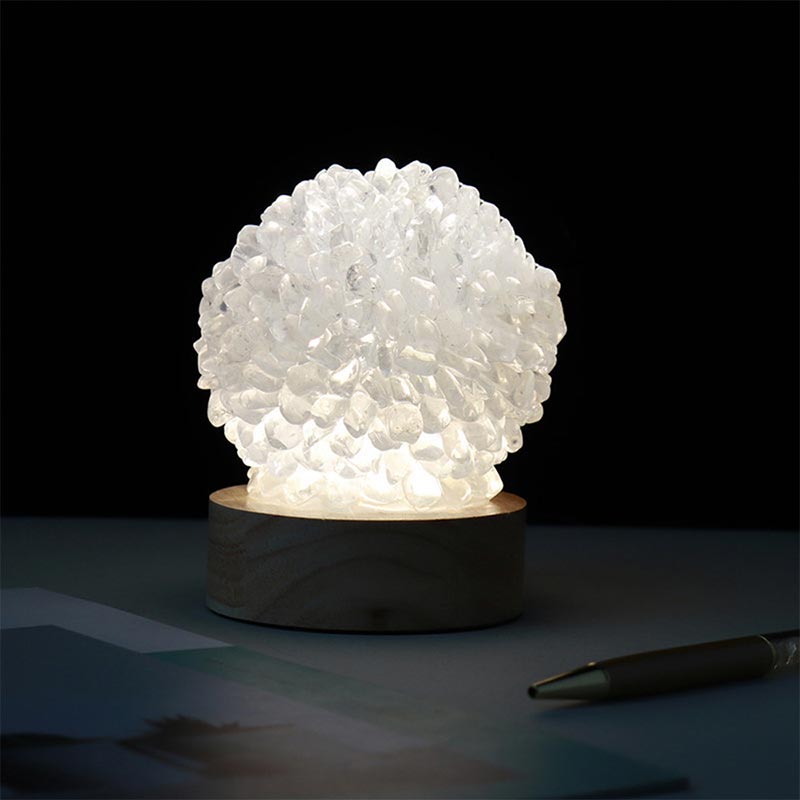 Olivenorma Christmas Crystal Stone Night Light Decoration