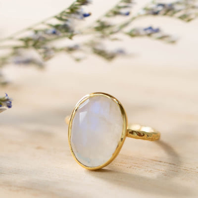 Olivenorma Intellectual Elegance Moonstone Ring