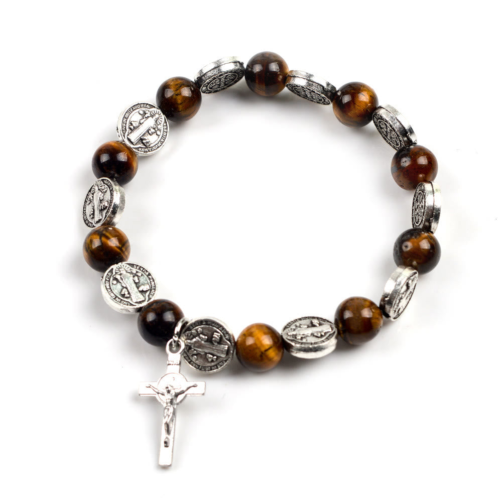 Olivenorma Tiger Eye Rosary Bracelet