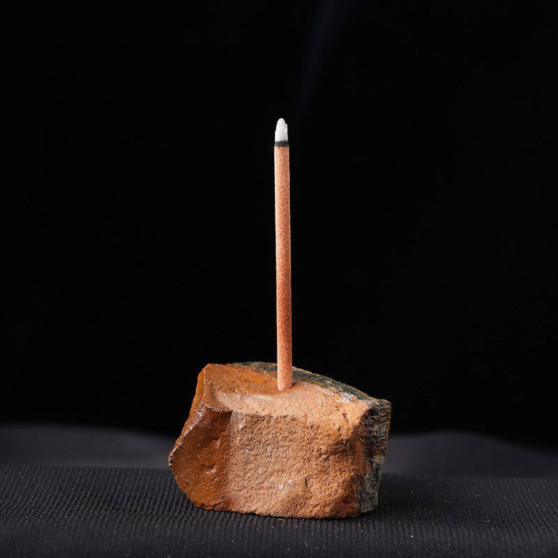 Olivenorma Crystal Raw Stone Incense Stick Holder Gemstone Decoration - Tiger Eye - image 25