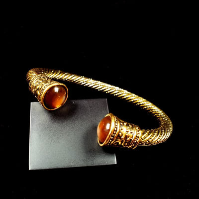 Olivenorma Torque Viking Red Tiger Eye Bracelet