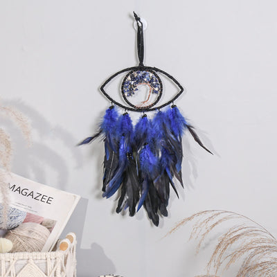 Olivenorma Sodalite Tree of Life Feather Dream Catcher