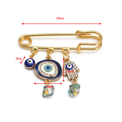 Olivenorma Evil Eye Hamsa Series Brooch