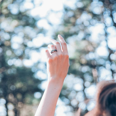 Olivenorma Emerald Owl On The Branch Engagement Ring - image 2