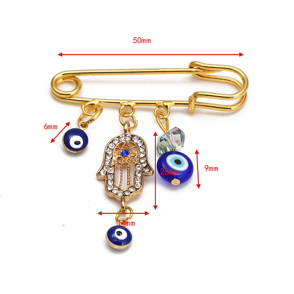 Olivenorma Evil Eye Hamsa Series Brooch