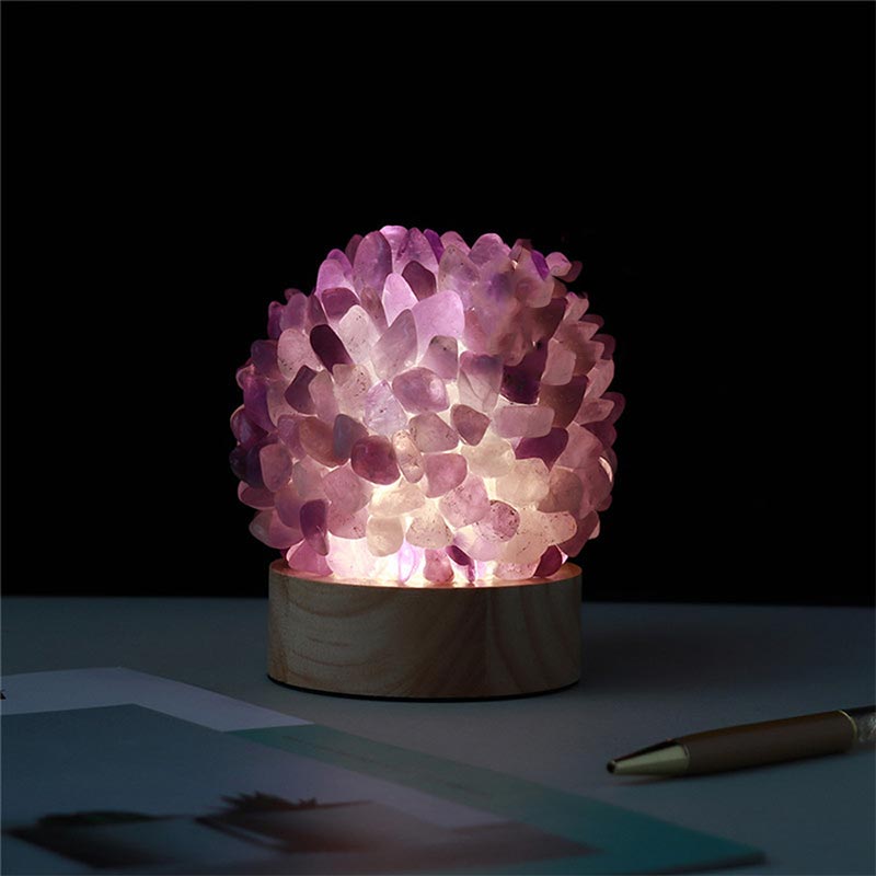 Olivenorma Christmas Crystal Stone Night Light Decoration