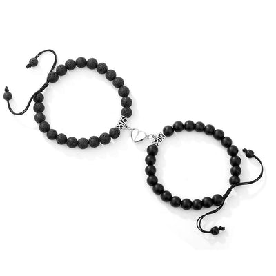 Olivenorma 2pcs Magnet Attract Couple Bracelet Set