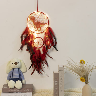 Olivenorma Dinosaur For Kids Feather Dream Catcher