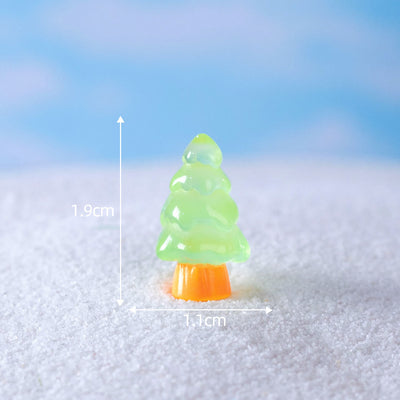Olivenorma 5Pcs Crystal Mini Christmas Tree Sculpture Gemstone Decoration - image 15