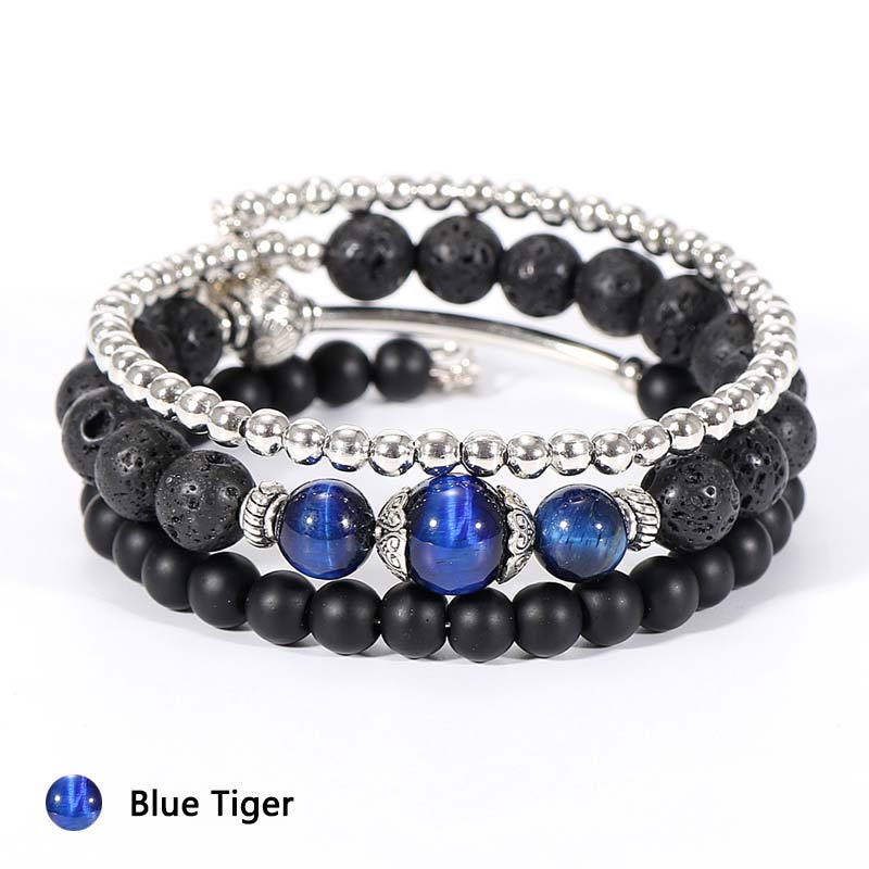 Natural Crystal Protection Stone Bracelet