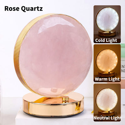 Olivenorma Natural Crystal Stone Table Night Lamp Gemstone Decoration