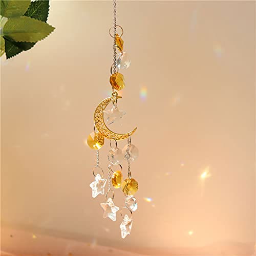 Olivenorma Moon Prism Crystal Suncatcher Wind Chime