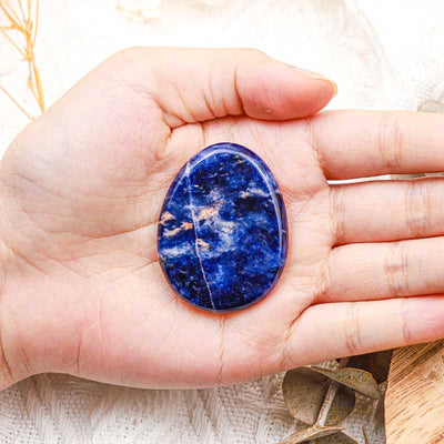 Olivenorma Sodalite Calm Thumb Worry Stone