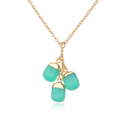 Olivenorma Colorful Crystal Pendant Necklace