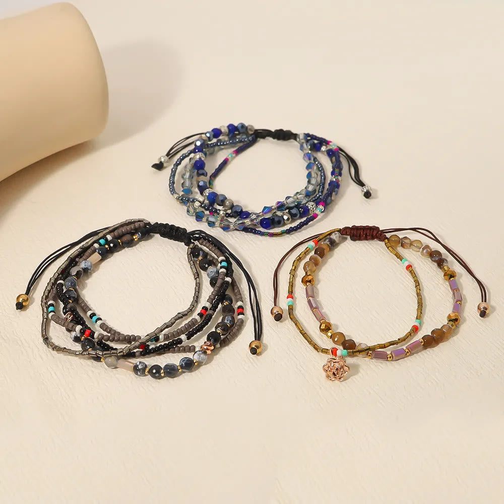 Olivenorma Round Beaded Vacation Bohemian Bracelets