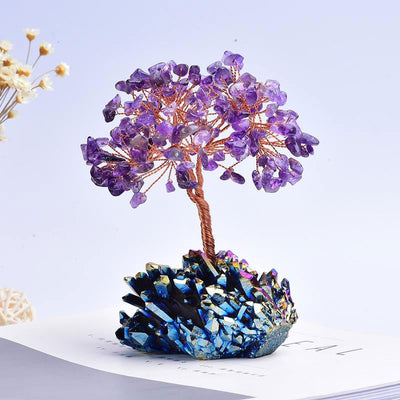 Olivenorma Amethyst Orgone Meditation Feng Shui Tree Of Purification