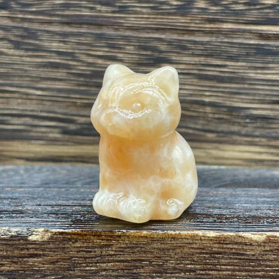 Olivenorma Natural Stone 1.2 Inch Cute Kitten Gemstone Decoration