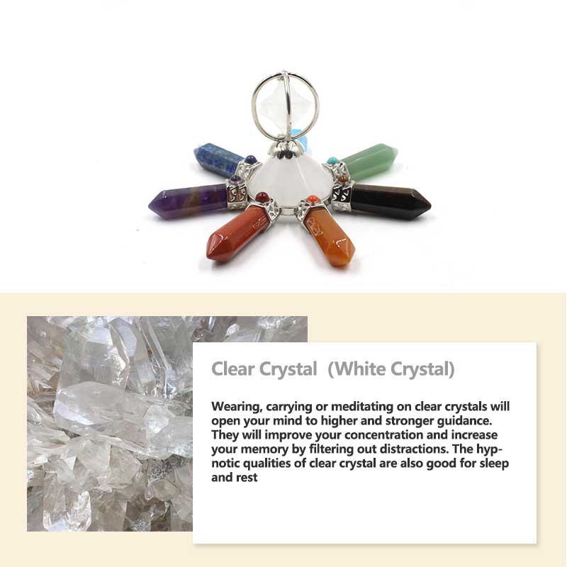 Olivenorma Natural Crystal Chakra Decoration