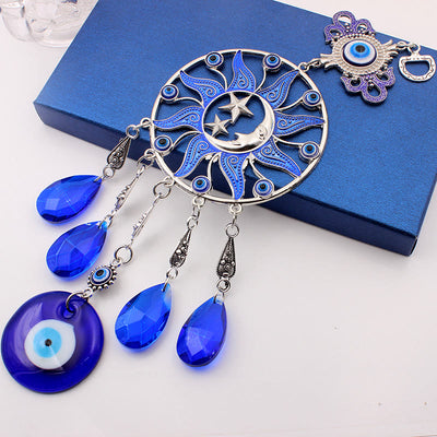 Olivenorma Evil Eye Wind Chime Dream Catcher Wall Decor