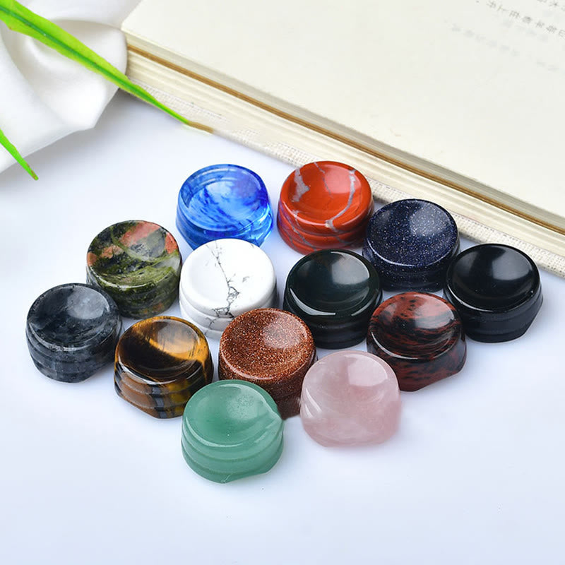 Olivenorma Natural Mineral Crystal Base Round Ball Holder Gemstone Decoration - image 0
