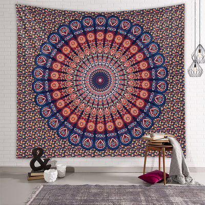 Olivenorma Mandala Peacock Pattern Tapestry