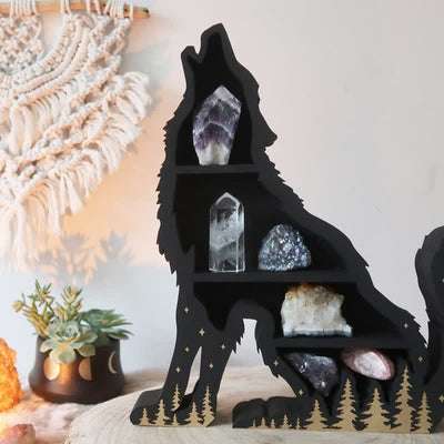 Olivenorma Handmade Wolf Crystal Shelf