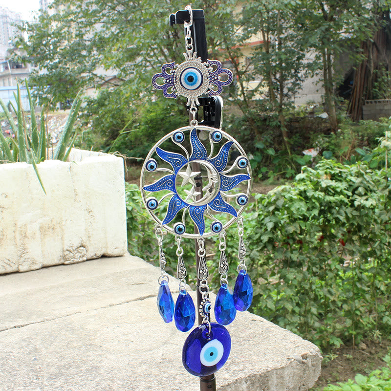 Olivenorma Evil Eye Wind Chime Dream Catcher Wall Decor