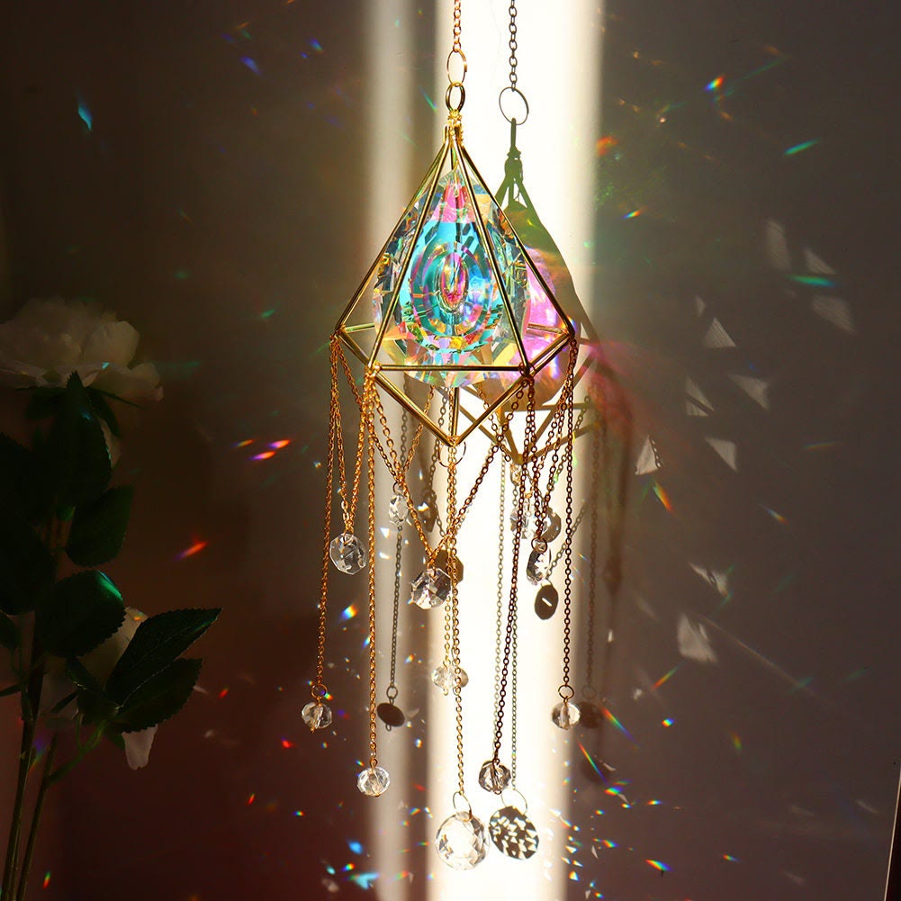 Olivenorma Room Decor Crystal Suncatcher Wind Chime