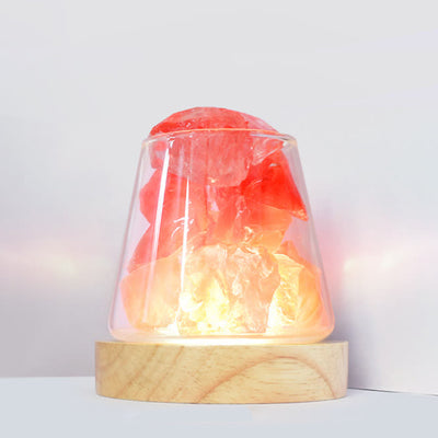 Four Seasons -  Essential Oil Diffuser Crystal Aromatherapy Lamp - Red Quartz - Mint - image 6
