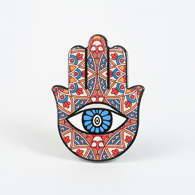 Olivenorma Hamsa Evil Eye Jewelry Tray Plate Coaster