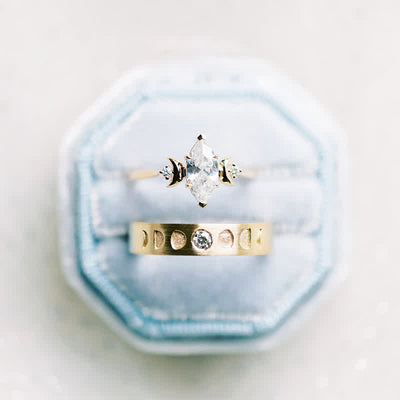 Olivenorma Moon Phase Couple Ring