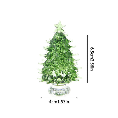 Olivenorma Crystal Glass Christmas Tree Home Gemstone Decoration