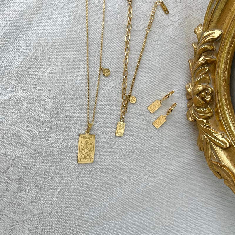 Olivenorma Gold Filled Chain Zodiac Necklace