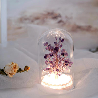 Olivenorma Christmas Tree Crystal Stone Night Light Decoration