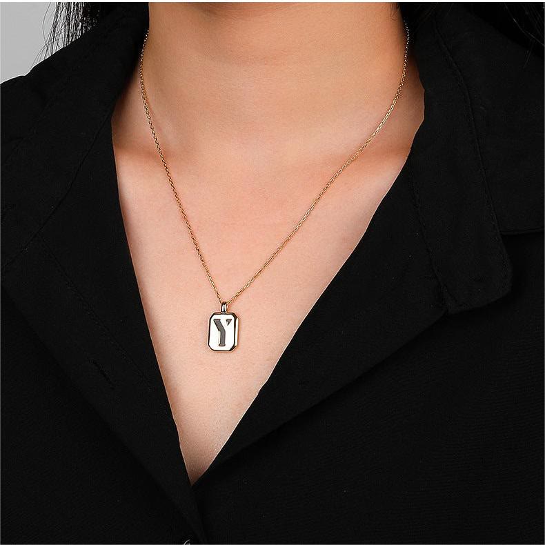 Olivenorma Customizable Gold Initial Necklace