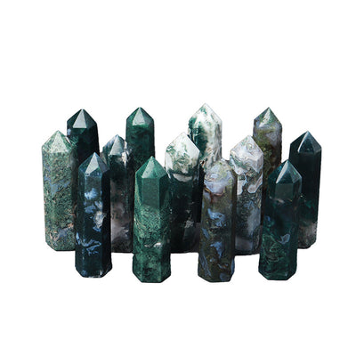 Olivenorma Malachite Natural Crystal Wands Tower