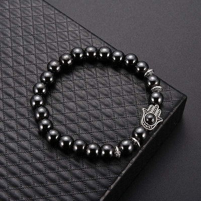 Obsidian With Hamsa Protection Bracelet - image 3