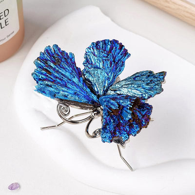 Olivenorma Aura Tourmaline Kyanite Butterfly Gemstone Decoration