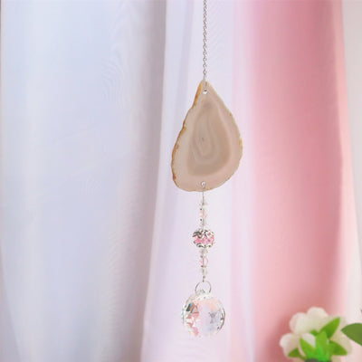 Olivenorma Handmade Hanging Pendant Sun Crystal Wind Chime