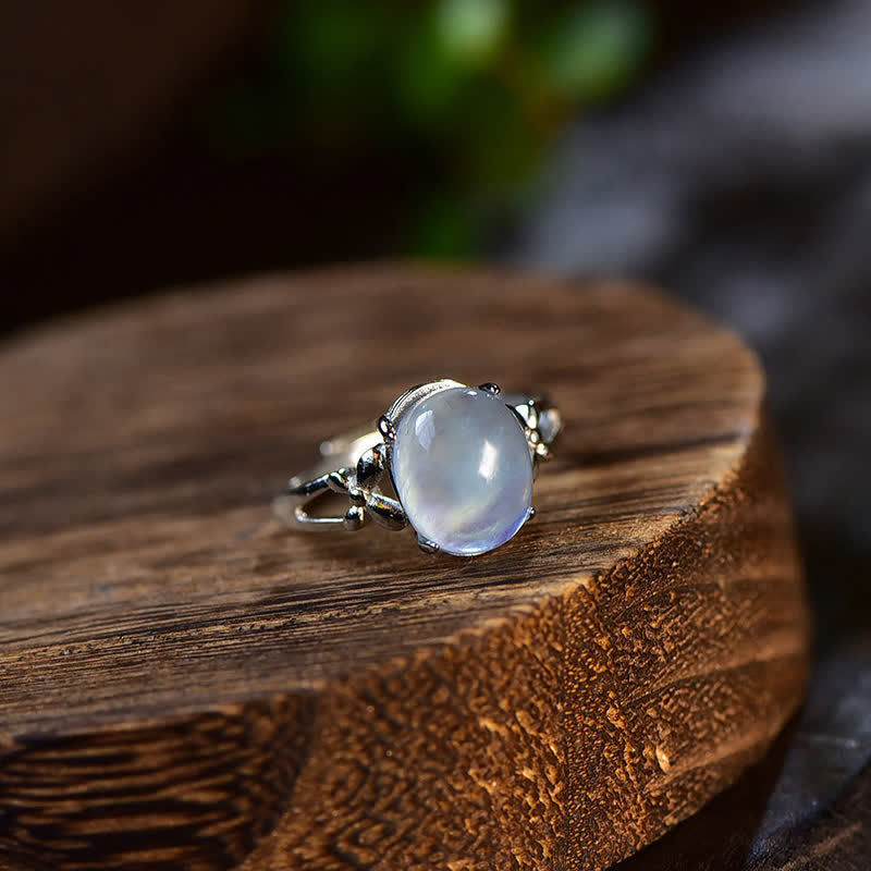 Olivenorma Natural Aquamarine Positive Ring