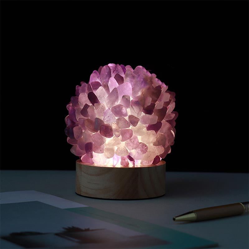 Olivenorma Christmas Crystal Stone Night Light Decoration