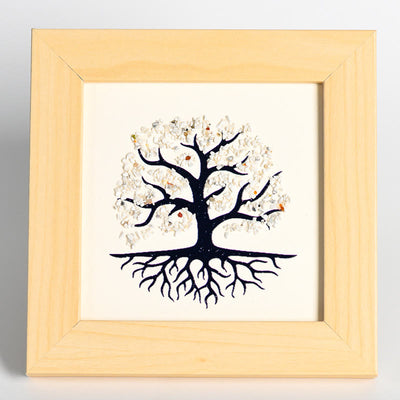 Olivenorma Natural Crystal Gravel Tree Of Life Photo Frame Decoration