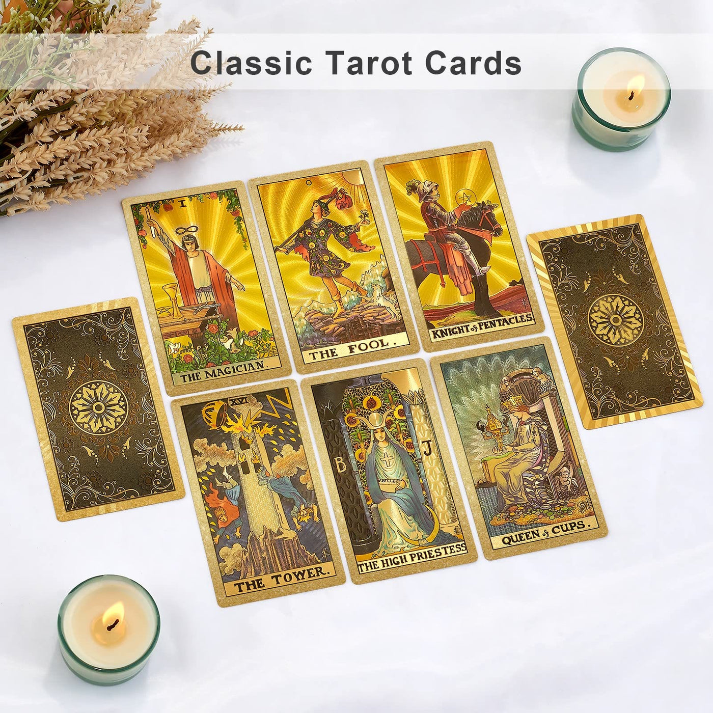 Olivenorma Bronzing Back Pattern Tarot Deck Cards Set