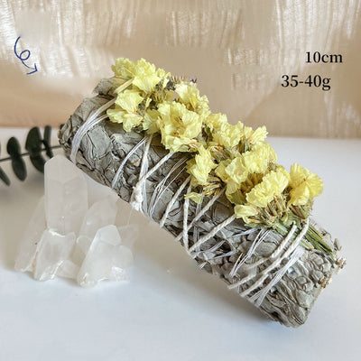 Olivenorma "Forget-Me-Not" Flower Crystal Cleansing Meditation White Sage