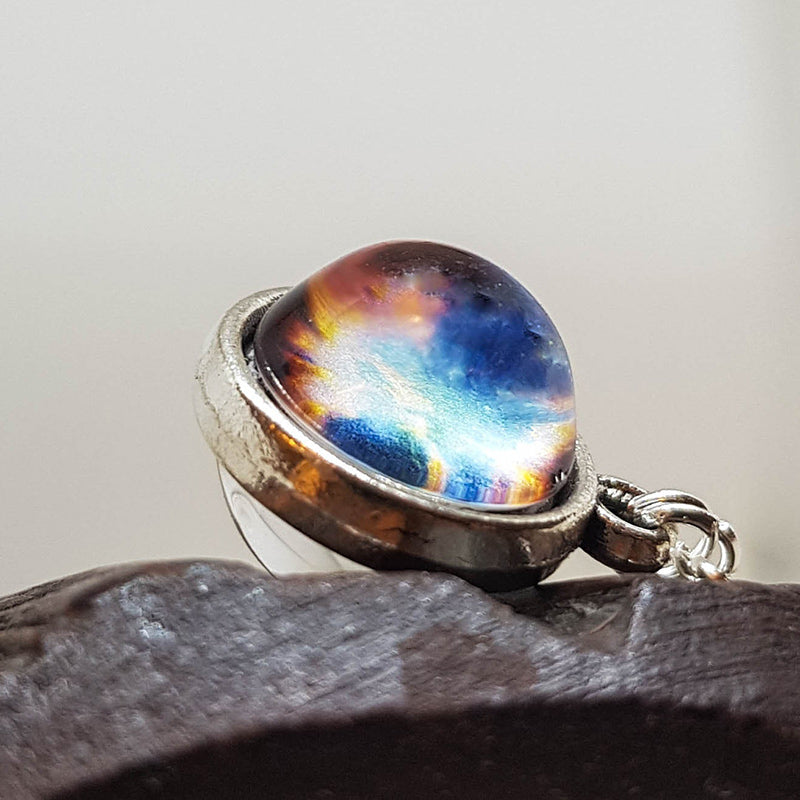 Glass Color Galaxy Space Necklace