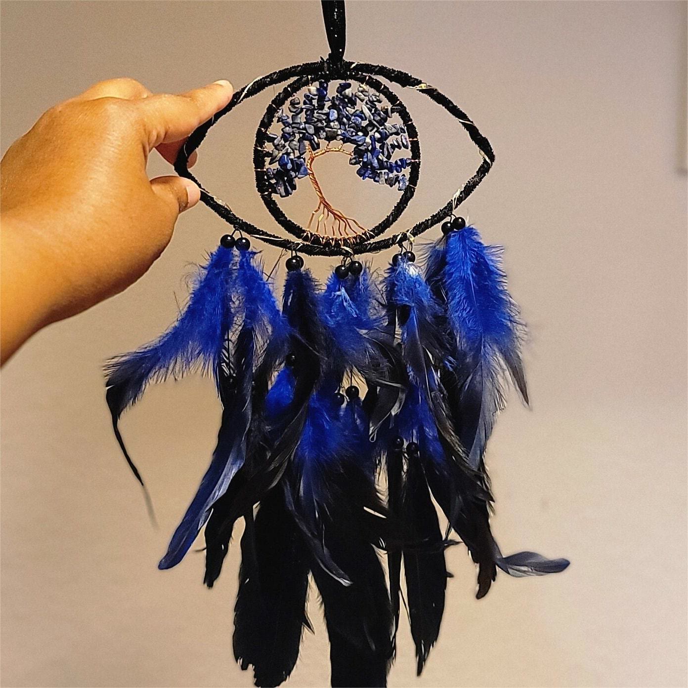 Olivenorma Sodalite Tree of Life Feather Dream Catcher