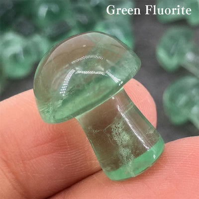 Olivenorma Natural Crystal Mini Mushroom Decoration  - Green Fluorite  - image 43